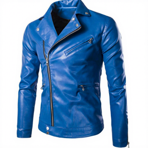 Veste en cuir de qualité supérieure pour hommes avec une finition épurée et une coupe moderne pour une tenue quotidienne Veste d'hiver pour hommes - Product Image 1