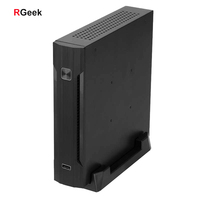 RGeek C02 Boitier Mini ITX Mini SPCC 0.8mm PC Ordinateur Châssis de Bureau Sans Ventilateur Gabinete Cas