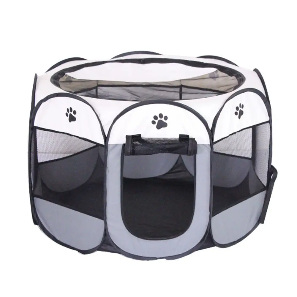 Tente pliable pour animaux de compagnie, Portable, Pop Up, facile à utiliser, Cage octogonale d'extérieur pour chien, maison pour chiot, Cage pour petits animaux