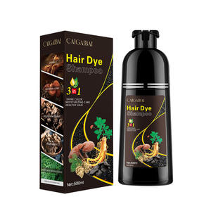 Venta al por mayor un tinte para el cabello de planta negro para cubrir el cabello blanco y la crema de tinte para el cabello será negro tan pronto como se lave - Product Image 1