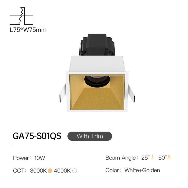 Con finitura bianca + oro 10W