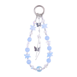 Papillon fleur cristal Girly Ins Style créatif accessoire sac porte-clés pendentif de grande valeur - Product Image 5