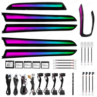 Lampu Ambient Audi A4 B8 64 Warna Dynamic Symphony Interior LED Aksesoris Lampu Ambient Mobil Kit Peningkatan Pencahayaan