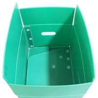 Op maat gemaakte PP vouwbare gegolfde vierkante lichtgewicht plastic kisten met snijservice voor visproducten