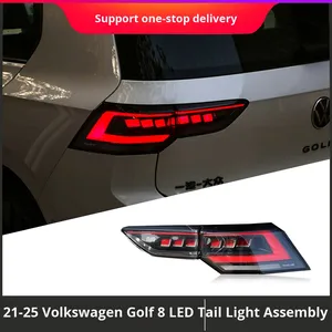 Pour Golf 8 Mk8.5 Modèle 21-25, Ensemble de feux arrière LED haut de gamme à lentille transparente dynamique, Nouveau - Product Image 4