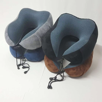 Coussin d'oreiller en mousse à mémoire de forme pour sieste de bureau conçu sur mesure repose-cou doux en forme de U pour avion, camping, hôtel de soins infirmiers, tricoté