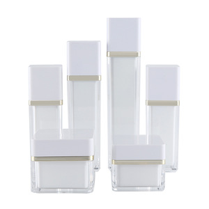 ขวดอะคริลิคทรงเหลี่ยมสำหรับเครื่องสำอาง Bomei Plastics ชุดบรรจุภัณฑ์โลชั่นเอสเซนส์แบบกดสุญญากาศสำหรับดูแลผิว - Product Image 5