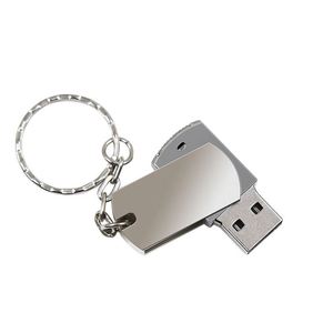 Clé USB pivotante en métal, USB2.0 USB3.0, clé USB 2 Go 4 Go 8 Go 16 Go 32 Go 64 Go 128 Go avec porte-clés, logo personnalisé - Product Image 2