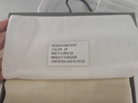 Tissu de velours de papier peint italien 530GSM avec traitement ignifuge de revêtement de support