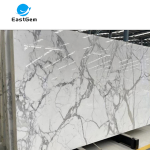 Nhà máy OEM kiểu dáng đẹp calacatta grey mài dũ<span class=keywords><strong>a</strong></span> nhân tạo Quartz slab cao cấp trắng đá thạch anh <span class=keywords><strong>Countertop</strong></span> cho bảng Top Vanity đầu - Product Image 2