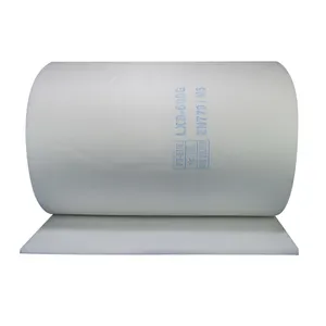 Medios de filtro de aire de rollo de fibra sintética de 600g para pintar techo de parada en filtros de techo de cabina de pulverización