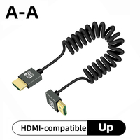 Câble Atomos rétractable 2.0 4K Slim pour appareil photo reflex numérique, compatible Mini Micro, 1,5 m pour moniteur