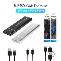 Harga pabrik sarung Hard Disk Drive eksternal Tipe C USB3.1 10Gbps M.2 Ssd 4TB M2 untuk NGFF Sata Pcie Nvme