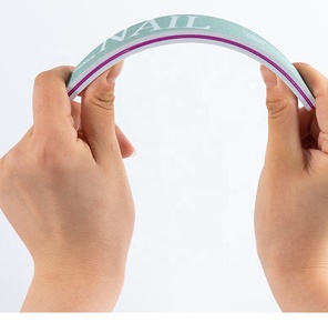 Cạnh Nail Logo Màu Xanh Lá Cây Sanding Đệm Màu Vàng Nhựa Lõi Miếng Bọt Biển Nail Phụ Với 220 280 Thô Tốt Phân Cấp Cho Làm Móng Tay - Product Image 5