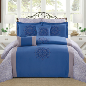 Bộ Đồ Giường KOSMOS Bộ Đồ Giường Polycotton Thêu Ren King <span class=keywords><strong>Comforter</strong></span> - Product Image 2