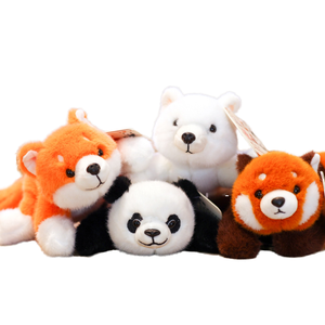 Molto carino giocattolo di peluche animale a tre posizioni adorabile peluche <span class=keywords><strong>Panda</strong></span> portatile per Stress anniversario da scrivania - Product Image 1