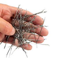 Cajas alineadas de fibra de acero de diseño moderno Extremo de gancho de fibra de hormigón Tipo suelto para aplicación sin juntas de piso de almacén reforzado