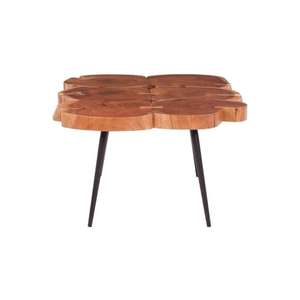 Table basse traditionnelle de haute qualité à 4 pieds en bois massif et fer, mobilier de salon, meilleure collection, vente en gros - Product Image 3