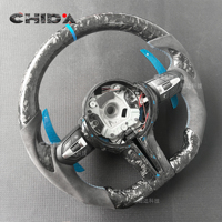 Volant de direction personnalisé en fibre de carbone bleue, adapté aux modèles BMW F30 F32 F10 F20 F35 F22 F18F07 F01F45 F02 E90 E92 E70