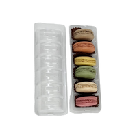 Boîte d'emballage alimentaire jetable en plastique PET transparente carrée, avec gaufrage/vernissage, pour sandwichs, salades, chips, aliments en conserve