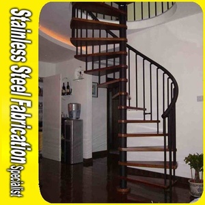 Design de mode 304 <span class=keywords><strong>Prix</strong></span> d'escaliers <span class=keywords><strong>en</strong></span> colimaçon préfabriqués <span class=keywords><strong>en</strong></span> acier inoxydable pour le genre d'escaliers - Product Image 4