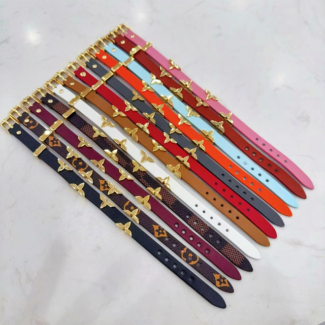 2026 New Arrive Light Luxury Personalized European American Bracelet Brand Designer CC Bracelet Leather Fashion Bracelet Unisex