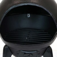 Erda 16546 Brasero d'extérieur en fonte de 34 pouces, couleur personnalisée, avec support, chauffage de terrasse au gaz, design pot belly