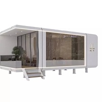 Maison conteneur unique au design moderne Maison mobile cabine Apple préfabriquée pour bureau, maison ou magasin commercial
