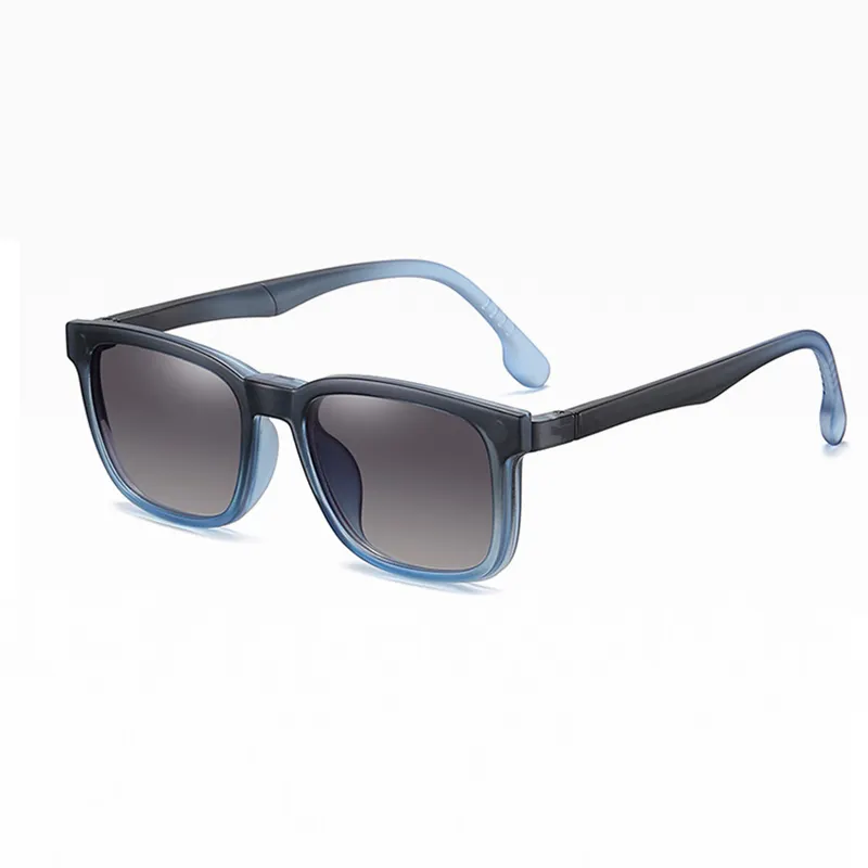 Оправа для очков ADE WU MM95915 TR90 Мужская 2 в 1, винтажные поляризационные солнцезащитные очки с магнитным зажимом, блокирующие синий свет