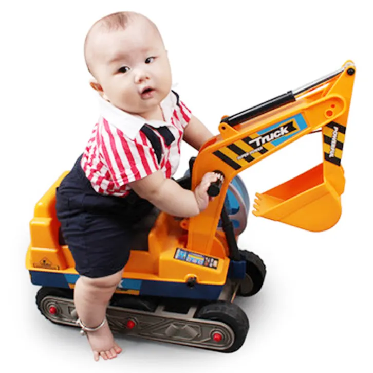 Excavator Digger Scooter Construction Truck Kids Ride On Car 2022