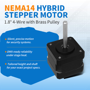 Moteur pas à pas hybride biphasé <span class=keywords><strong>RB</strong></span> NEMA14 17 23 34 à couple élevé et silencieux pour éclairage de scène, moteur de tête mobile <span class=keywords><strong>DMX</strong></span> - Product Image 5