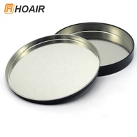 Boîte ronde en étain personnalisée en gros, boîte en métal à couvercle perforé pour bonbons, menthe, épices, bougies