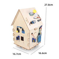 Tscinbuny DIY Smart Home STEM Kit Maison En Bois Système Ouvert Maker Kits De Démarrage Éducatifs pour Arduino Programmable Kit Complet