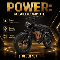 Vélo électrique ZM21-D, moteur 48V 500W 1200W, pneus larges de 20 pouces, batterie 13AH, cadre en aluminium, frein à disque, vélo de montagne pour adultes