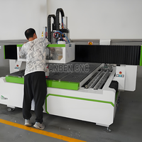 Machine de fraisage CNC ATC d'usine chinoise, zone de travail 1300x2500x200mm, usinage de meubles en bois, table à rainures en T, Mach3 DSP, broche 9kw
