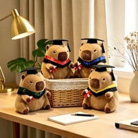 Porte-clés Capybara en peluche souple, pendentif Dr. Capibara 15cm/23cm, cadeau de remise de diplôme, souvenir d'anniversaire scolaire pour anciens étudiants