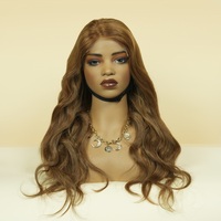Perruque HD Lace sans colle, prête à porter, avec mèches couleur piano, dentelle pré-coupée effet peau fondu, pour grossistes de cheveux en boutique