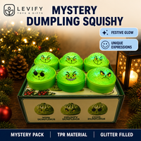 Mystery Dumpling Squishy Spielzeuge Stressabbau Fidget Dumpling Squishy Mystery Box Fjumbo Dumpling Squishy Schreibtisch-Beruhigungsspielzeug für den Alltag