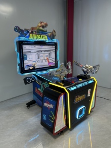Machine <span class=keywords><strong>de</strong></span> <span class=keywords><strong>jeu</strong></span> d'arcade <span class=keywords><strong>de</strong></span> tir aux dinosaures à monnayeur, <span class=keywords><strong>jeu</strong></span> <span class=keywords><strong>de</strong></span> tir simulé à deux joueurs pour parc d'attractions - Product Image 6