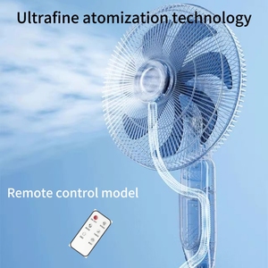 Ventilateur oscillant à brume d'eau silencieux de 16 pouces avec télécommande en plastique pour la maison, l'hôtel et l'extérieur – Ventilateur de refroidissement par eau - Product Image 5