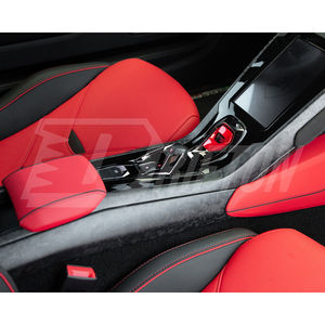 Reemplazo de la consola central de fibra de carbono con tiras laterales para el reposabrazos del Lamborghini Huracan LP610 LP580 EVO Tecnica Interiors - Product Image 3
