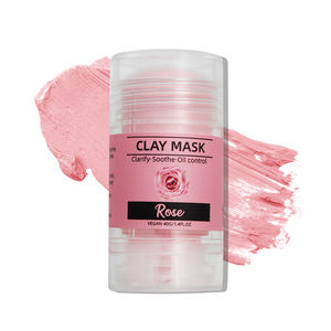 Stick <span class=keywords><strong>de</strong></span> masque à l'<span class=keywords><strong>argile</strong></span> hydratante à la <span class=keywords><strong>rose</strong></span>-Resserrement des pores apaisant éclaircissant nettoyage doux pour peaux sèches <span class=keywords><strong>et</strong></span> sensibles - Product Image 1