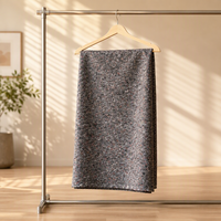 Feutre de peintre gris uni non tissé aiguilleté, imperméable, résistant aux déchirures, poids moyen, 100 % polyester, pour peinture DIY