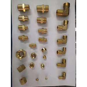 Conectores Roscados de Latón para Tuberías Hidráulicas, para Sistemas Neumáticos y Hidráulicos, Varios Tamaños - Product Image 1