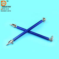 Azul parachoques delantero labio divisor varilla puntal corbata Bar Kit de parachoques de aluminio parachoques delantero