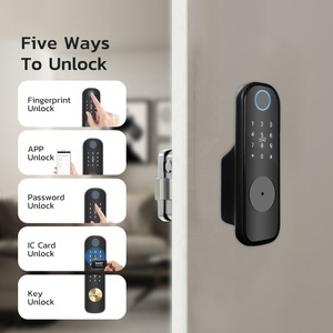 Auvinx Slimme Deurvergrendeling Smart Rim Deurvergrendeling Tuya WIFI TTLOCK Vingerafdruk Wachtwoord Kaart Afstandsbediening Digitaal Slot - Product Image 2