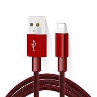 Kabel Data USB pengisi daya kabel USB tersertifikasi Mfi asli untuk iphones16 dengan anyaman nilon dibuat untuk iphone/ipad/ipod