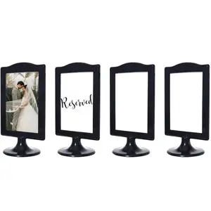 Oem Orange Plastic Photo Frame Double Sided Standing Picture Frame 4*6 Pedestal Picture Frame Set For Display Reservedframe