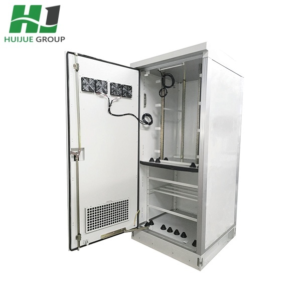 HJ 42u Waterproof Metal Outdoor Solar Power Cabinet Electrical Telecom Enclosure with External Air Conditioner in Stock