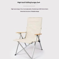 Chaise longue pliante à dossier haut, ultra-légère, portable, en acier au carbone, pour le camping en plein air, le pique-nique, la pêche, la sieste en bord de mer